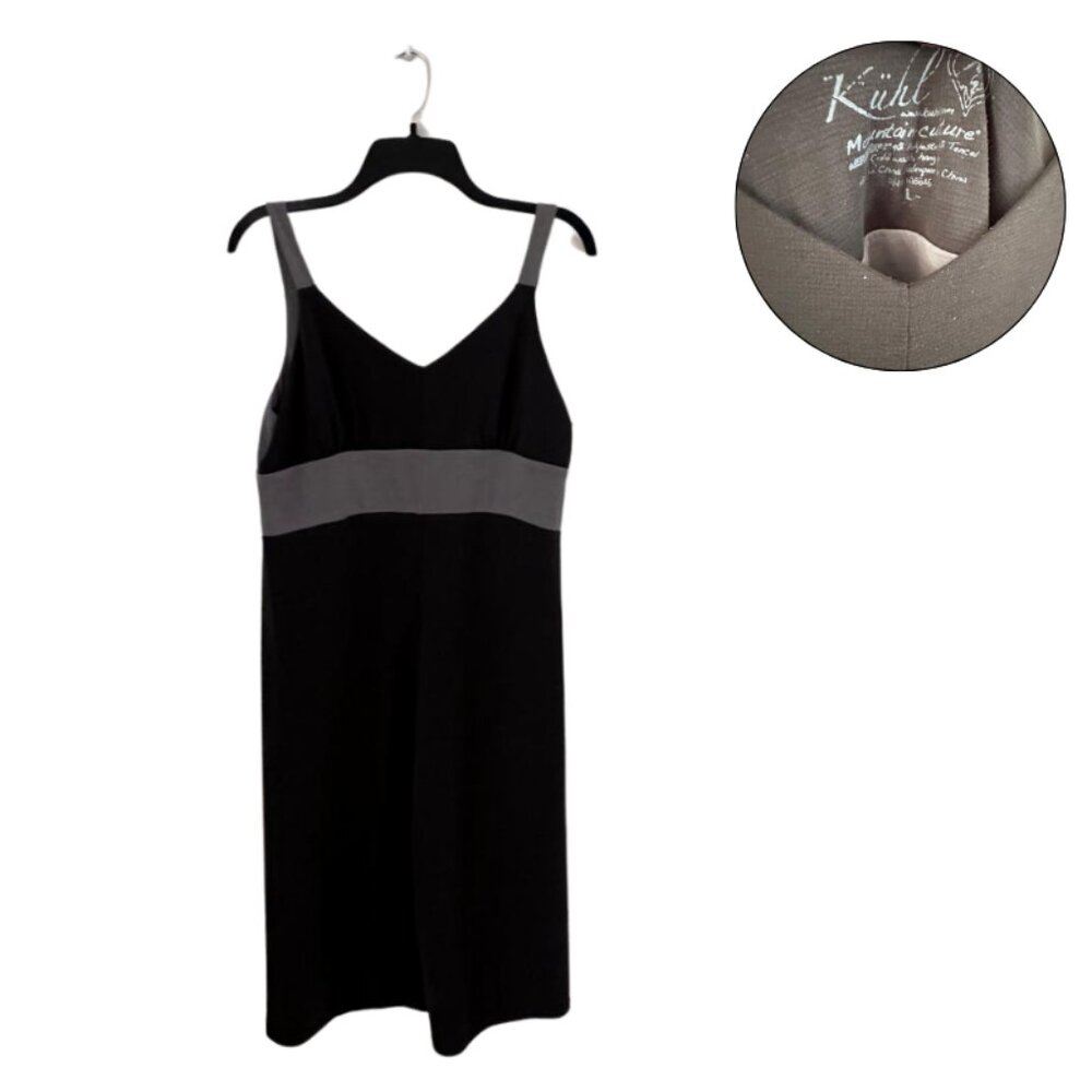 KÜHL Black Sleeveless Casual Dress Women’s Size L Mountain Culture